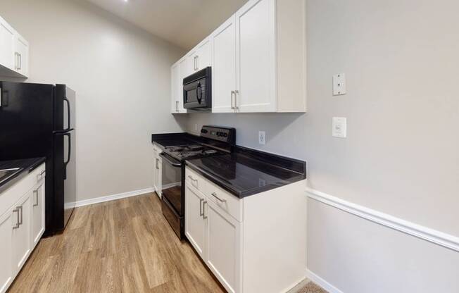 White Kitchen Cabinetry at Montclair Apartments, Maryland