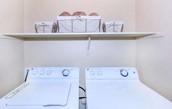 Enjoy the convenience of the in home washer-dryer at Boulder Creek