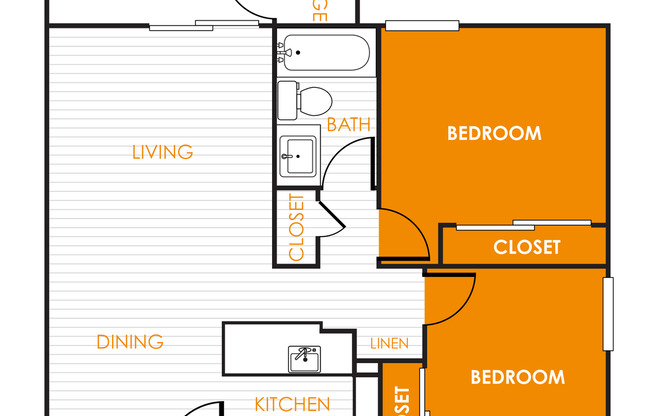 2 beds, 1 bath, 900 sqft, $1,705