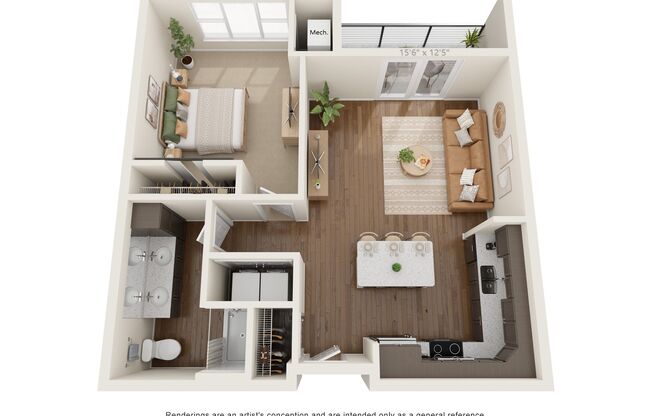 1 bed, 1 bath, 757 sqft, $1,349, Unit 143-220