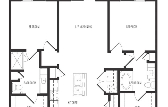 2 beds, 2 baths, 1,074 sqft, $1,753