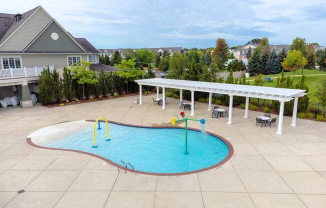 our apartments showcase a swimming pool