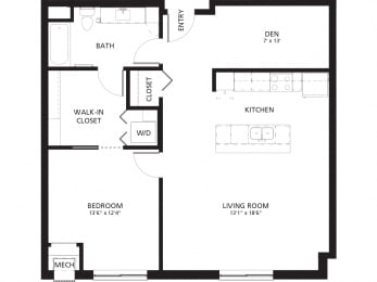 1 bed, 1 bath, 953 sqft, $1,860