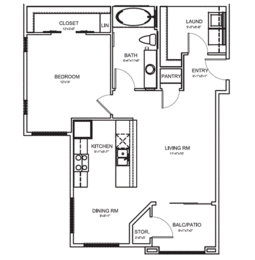 1 bed, 1 bath, 854 sqft, $1,425