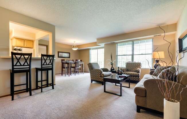 Mallard Ridge Apartments in Maple Grove, MN Living Room