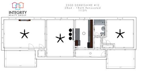 2 beds, 1 bath, 1,119 sqft, $1,230