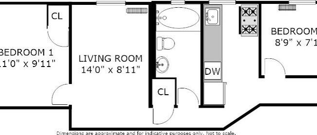 2 beds, 1 bath, 532 sqft, $3,195, Unit 7