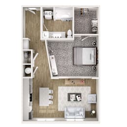 1 bed, 1 bath, 710 sqft, $1,525