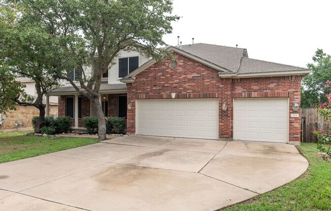 Five bedroom, Four bath home located in Cedar Park