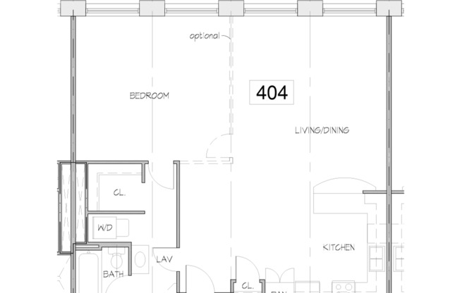 Studio, 1 bath, 991 sqft, $1,875, Unit 404