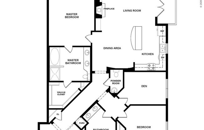 2 beds, 2.5 baths, 1,876 sqft, $4,129