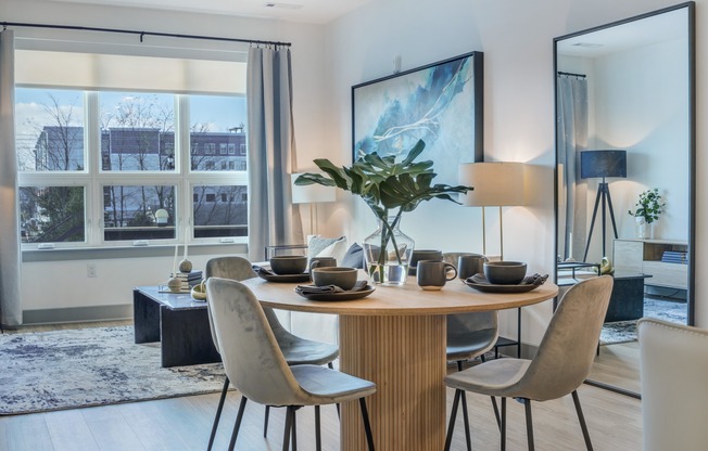 Welcome to a community that is fully energized and in-touch. A stylish collection of 1-, and 2-bedroom apartment homes comes together at a bustling Main Street address. Come home to the good life.