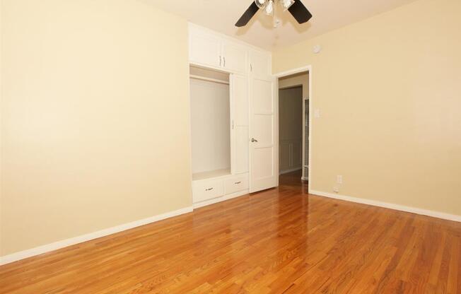 Dining area with hardwood floors