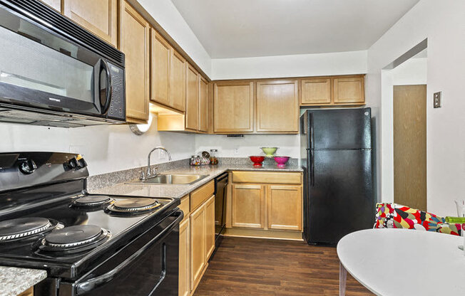 Well - Organized Kitchen at Franklin River Apartments, Southfield, MI