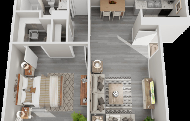1 bed, 1 bath, 600 sqft, $929