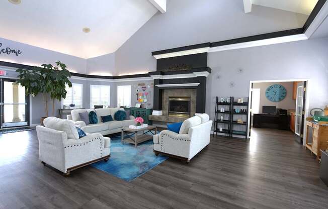 Canterbury Downs clubhouse fireside lounge side view