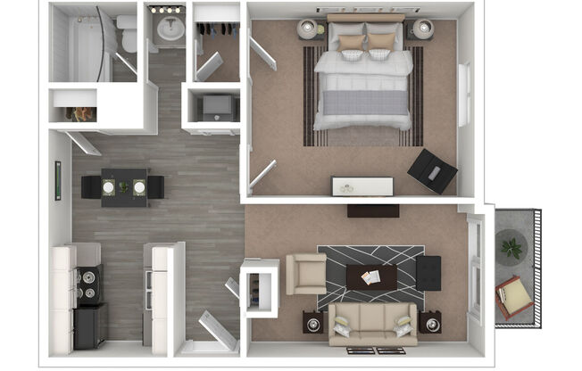 1 bed, 1 bath, 700 sqft, $875