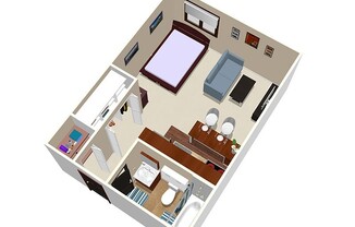 Studio, 1 bath, 300 sqft, $1,040, Unit 102-308