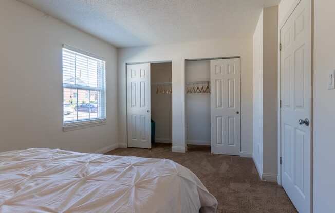 Bedroom With Closet at Hamilton Square Apartments, Westfield, 46074