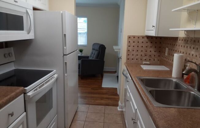 Fully Furnished 1BD 1BA