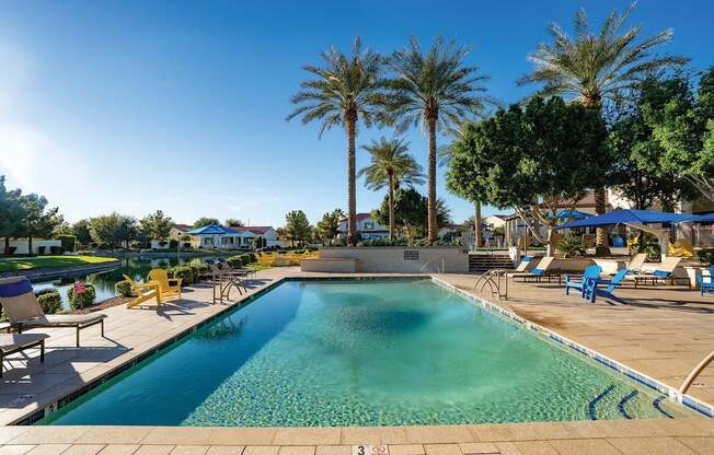 Almeria at Ocotillo apartments exterior pool
