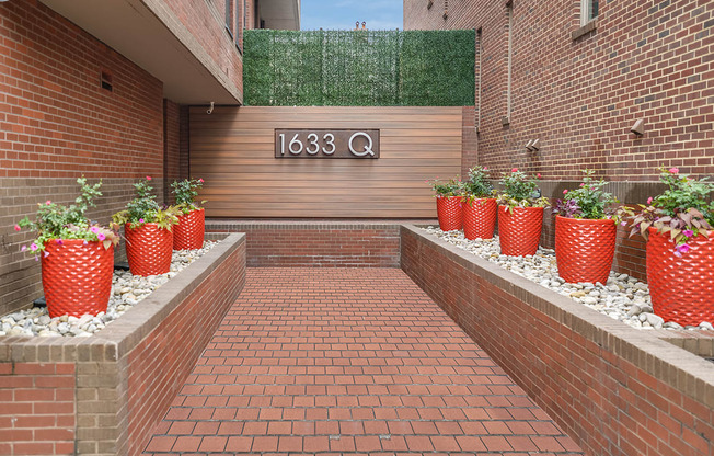 Building entrance at 1633 Q, Washington