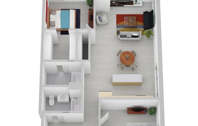 2 beds, 1 bath, 964 sqft, $1,775, Unit 2530-305