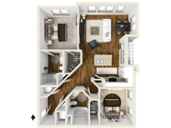 2 beds, 2 baths, 1,088 sqft, $2,224