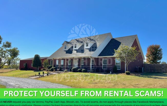 Single Family Home | Tontitown, AR | Stunning Home with Separate Shop