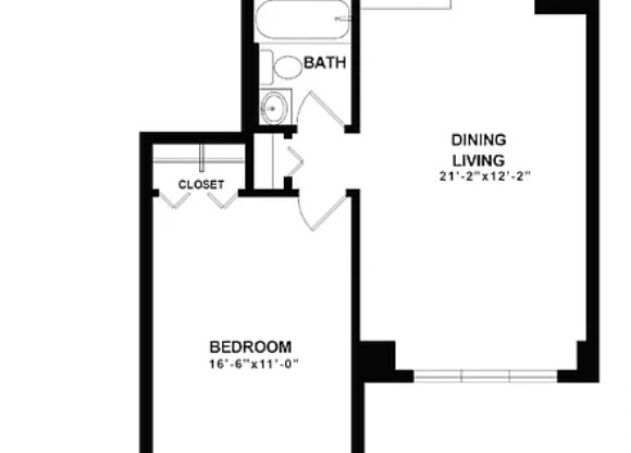 1 bed, 1 bath, 679 sqft, $6,565, Unit 14X