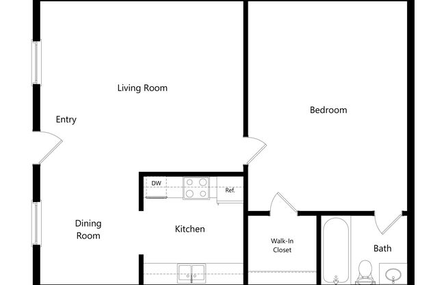 1 bed, 1 bath, 659 sqft, $699, Unit 157