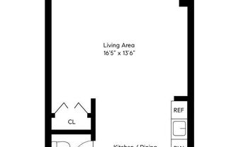 1 bed, 1 bath, 450 sqft, $3,250, Unit S4D