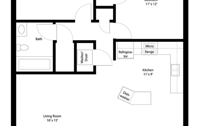 2 beds, 1 bath, 860 sqft, $1,310, Unit 268-2