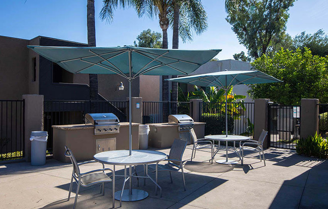 BBQ Area at Aspire Upland Apartments, California