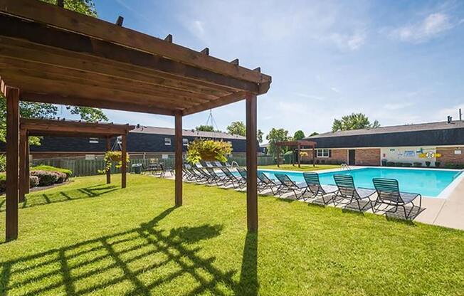 Swimming pool at Bayberry Place Townhomes