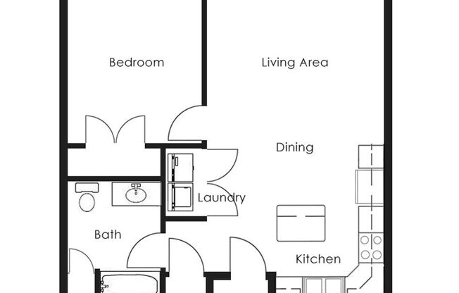 1 bed, 1 bath, 745 sqft, $1,205, Unit 113