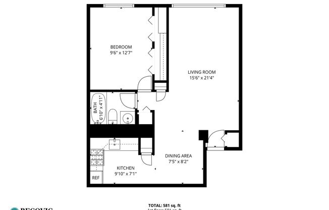 1 bed, 1 bath, 525 sqft, $1,825, Unit 232