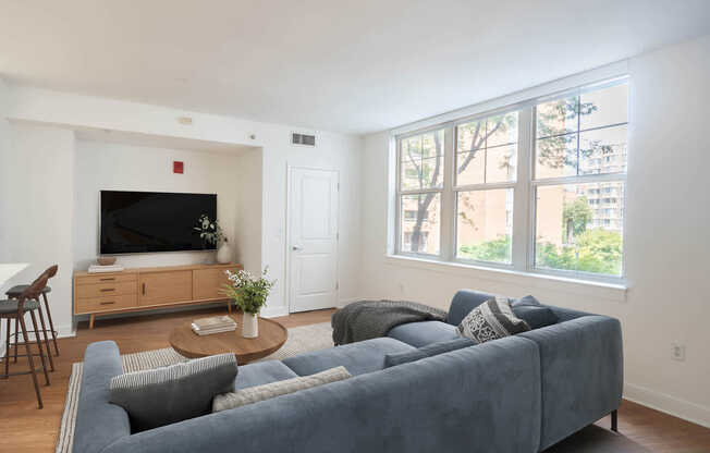 Living Room with Hard Surface Flooring