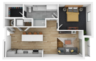 1 bed, 1 bath, 720 sqft, $1,800