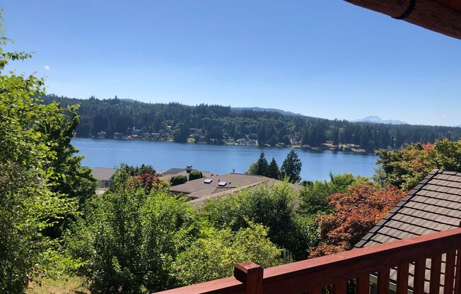 UNIQUE RAMBLER with views in Dockside at Kitsap Lake!