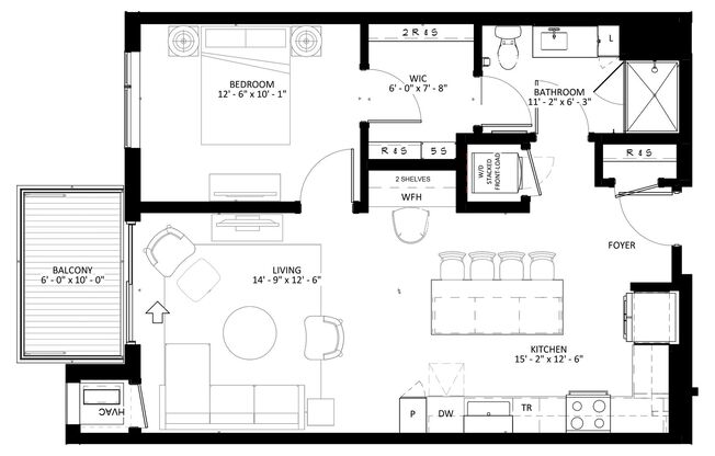 1 bed, 1 bath, 838 sqft, $2,070, Unit 231