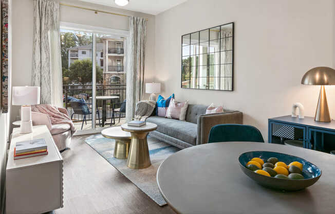 Living Room with Balcony and Hard Surface Flooring