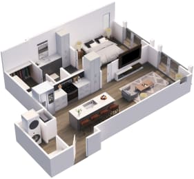 1 bed, 1 bath, 745 sqft, $1,755
