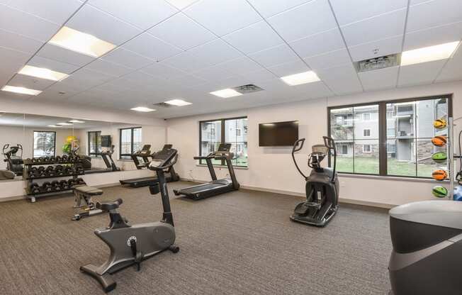 Montreal Courts Apartments in Little Canada, MN | Fitness Room