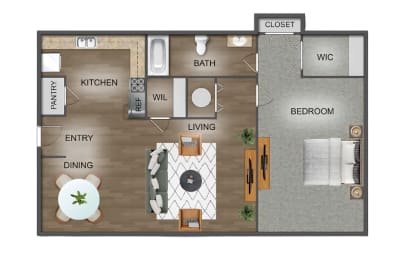 1 bed, 1 bath, 950 sqft, $1,055