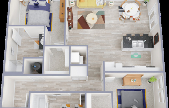 2 beds, 2 baths, 1,100 sqft, $2,450