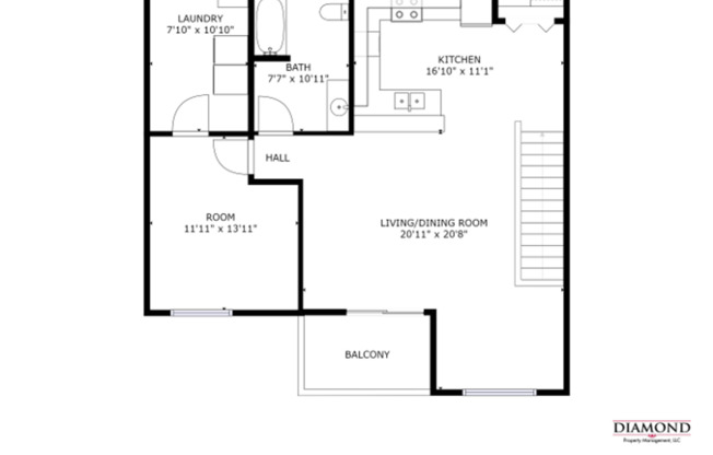 1 bed, 1 bath, $995