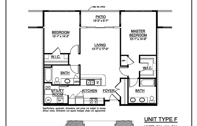 2 beds, 2 baths, 1,200 sqft, $2,525, Unit 511