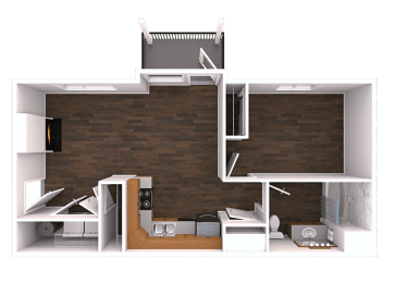 1 bed, 1 bath, 625 sqft, $1,425