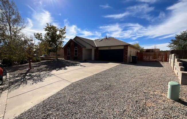 3 Bedroom Single Story Home Available In Enchanted Hills Near Paseo Del Volcan and Enchanted Hills Blvd NE!